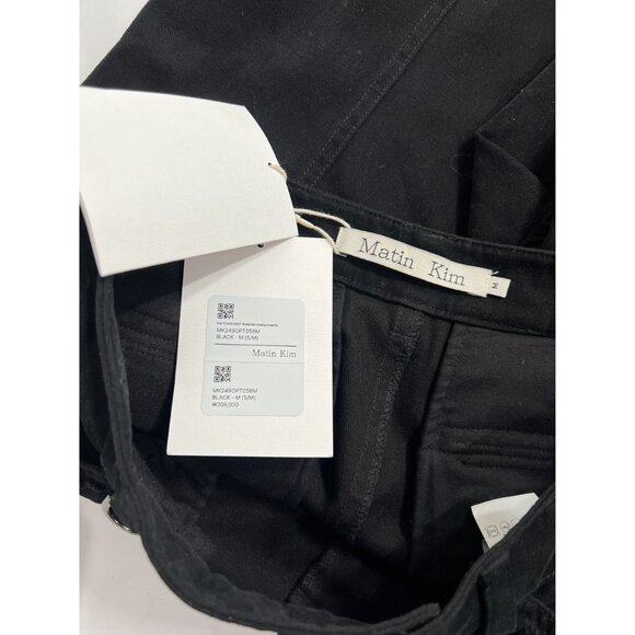 Matin Kim Patch Pocket Washed Cargo Pants in Black - Picture 4 of 4